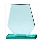 "Bora" üveg díj díszdobozban - 17,5 cm-es