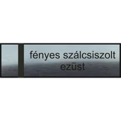 "Casa" gravírozott névtábla - ajtóra - fényes szálcsiszolt ezüst 
