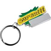 "Super" kulcstartó - zöld
