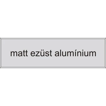 "Casa" gravírozott névtábla - ajtóra - matt ezüst alumínium