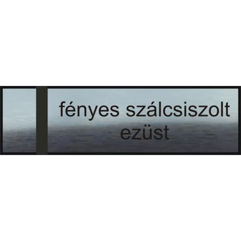 "Casa" gravírozott névtábla - ajtóra - fényes szálcsiszolt ezüst 