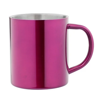 megszünt- "Arte" duplafalú rozsdamentes-acél bögre - pink