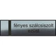 "Casa" gravírozott névtábla - ajtóra - fényes szálcsiszolt ezüst 